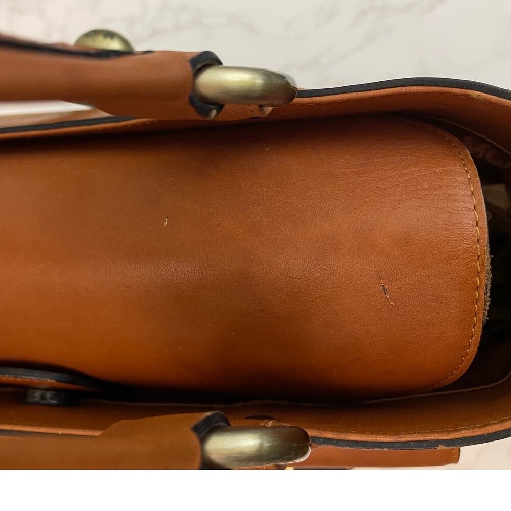 MCM Vintage Top Handle Satchel / Tote Cognac Visetos Monogram Pre-Owned - Picture 11 of 13